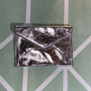 Rebecca Minkoff Silver envelope clutch